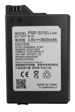 A1/6/3 Bateria PSP-S110 3600 mAh