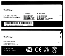C1/2/3 Bateria TLi015M1